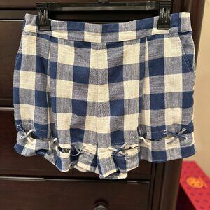Sugarlips blue checkered shorts